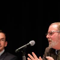 Kelly Parker responds to another panelists presentation.